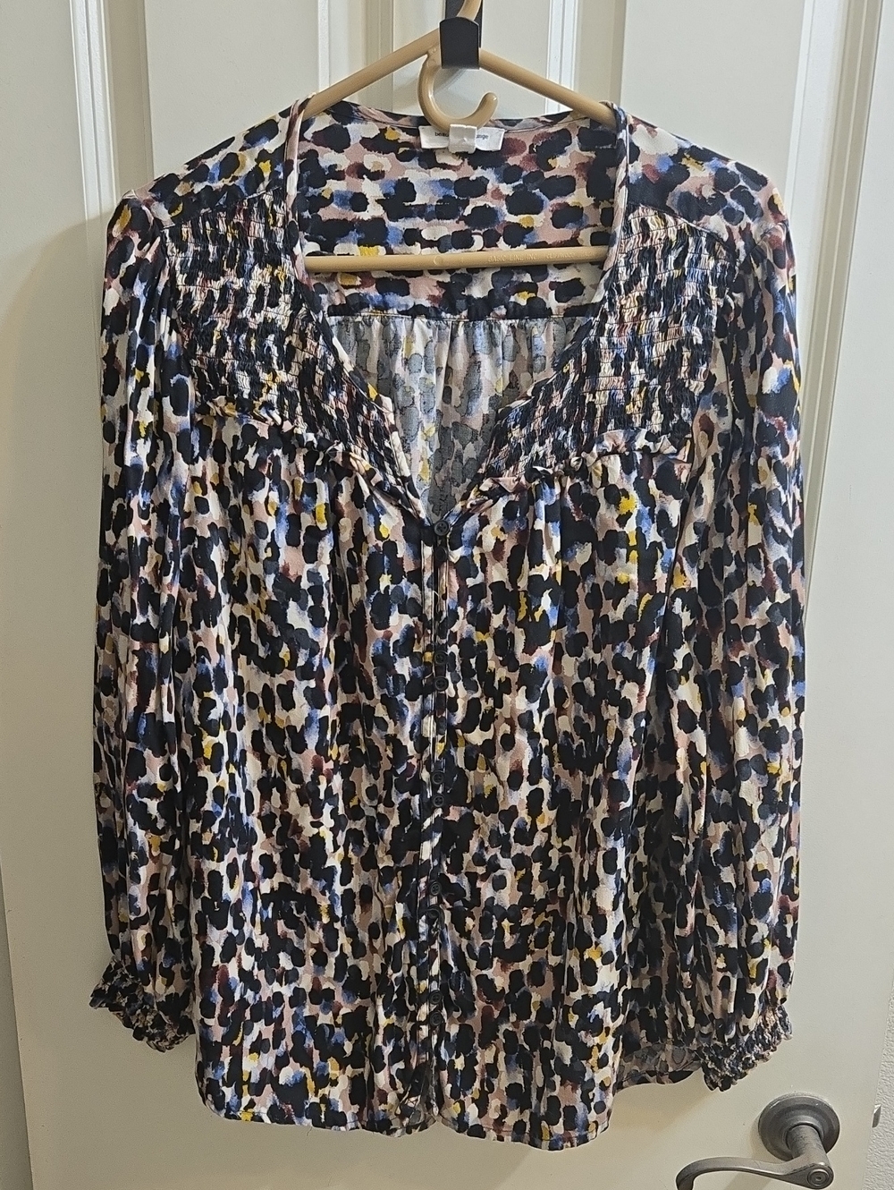 beachlunchlounge Multicolor Spot Print Button-Down Blouse